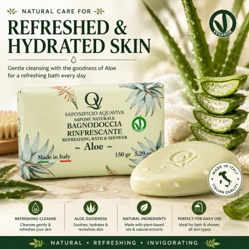 Sapone Naturale Bagnodoccia Rinfrescante ~ Aloe ~