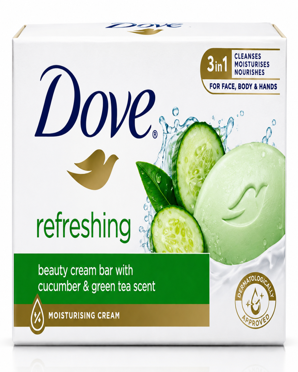 Refreshing Beauty Cream Bar with Cucumber &amp; Green Tea Scent