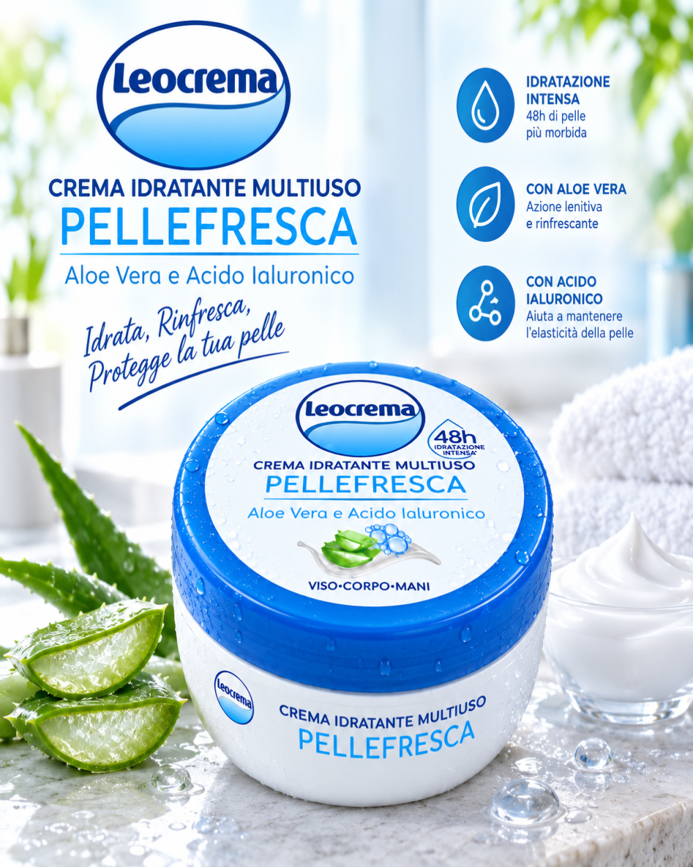 Crema Idratante Multiuso Pellefresca